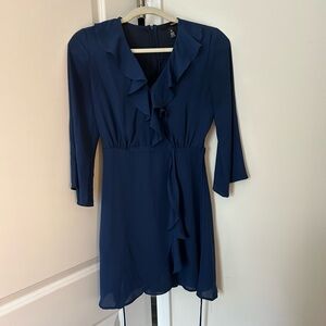 Aqua brand navy wrap dress